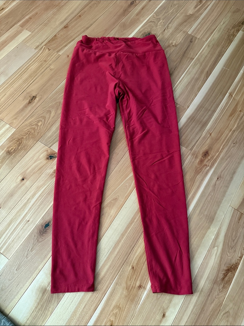 LulaRoe Red Stretch Leggings